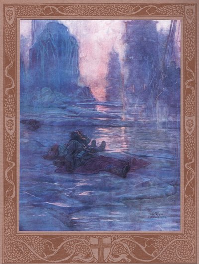 Följ efter-vi väntar vid stigarna vi tappat. För ljudet av många fotsteg, för en värds trampa. av William Heath Robinson