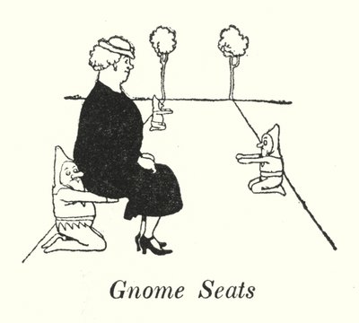 Gnome-stolar (litho) av William Heath Robinson