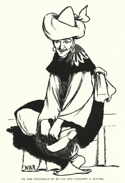 Han var naturligtvis av ett så glad och behagligt humör (gravyr) av William Heath Robinson