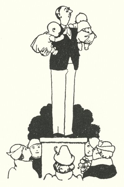 Hur man blir en perfekt make (litho) av William Heath Robinson