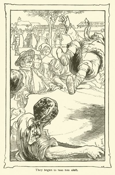 Illustration för Don Quijote (litho) av William Heath Robinson