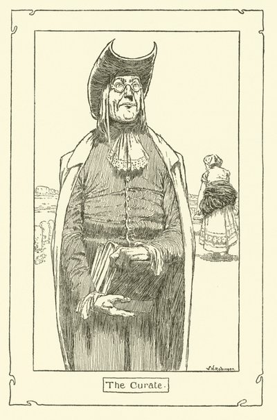 Illustration för Don Quijote (litho) av William Heath Robinson