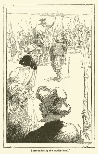 Illustration för Don Quijote (litho) av William Heath Robinson