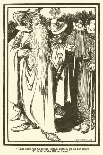 Illustration för Don Quijote (litho) av William Heath Robinson