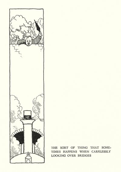 Illustration för Railway Ribaldry av W Heath Robinson (litho) av William Heath Robinson