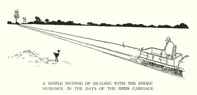 Illustration för Railway Ribaldry av W Heath Robinson (litho) av William Heath Robinson