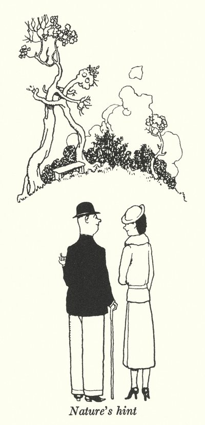 Naturens antydan (litho) av William Heath Robinson