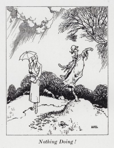 Ingenting görs! (litho) av William Heath Robinson