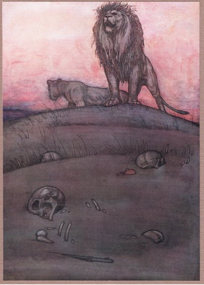 På sanddriven på fältsidan av William Heath Robinson