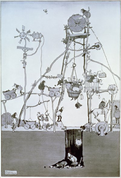 Pit Head, ca 1930 av William Heath Robinson