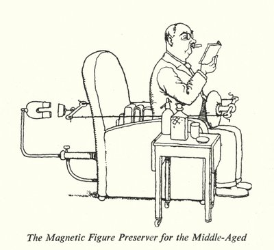 Den magnetiska figurbevararen för medelålders (litho) av William Heath Robinson
