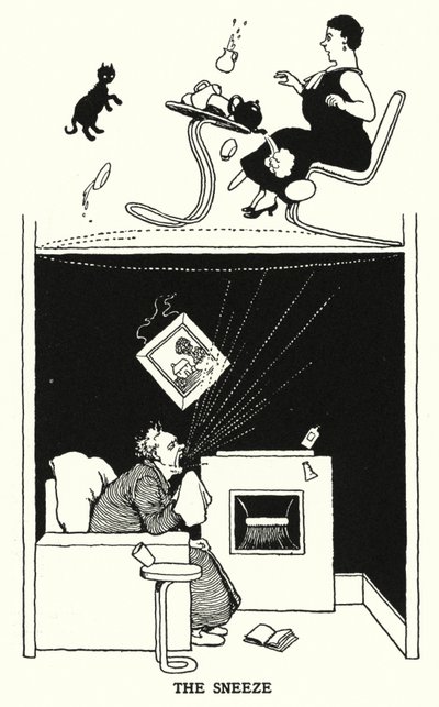 Nysningen (litho) av William Heath Robinson