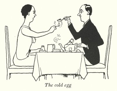 Det kalla ägget (litho) av William Heath Robinson