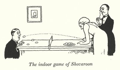 Inomhusbyn Shovarun (Litho) av William Heath Robinson