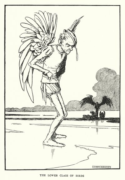 Den lägre klassen av fåglar (litho) av William Heath Robinson