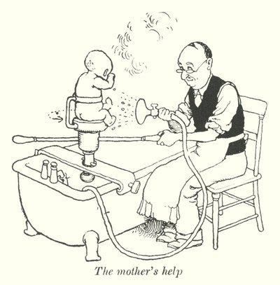 Moderns hjälp (litho) av William Heath Robinson