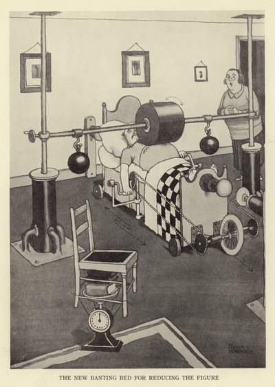 Den nya banting-sängen för att minska siffran av William Heath Robinson