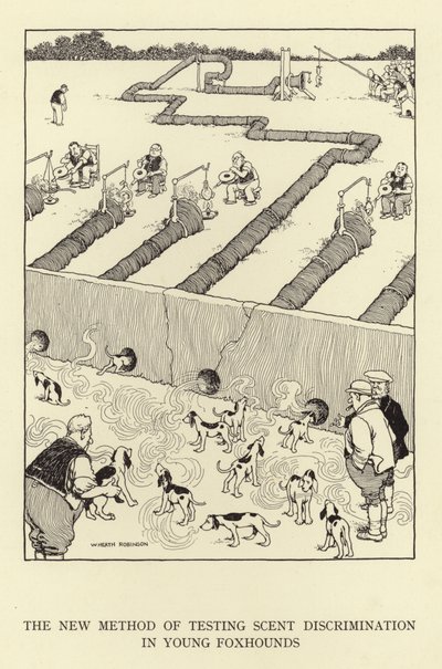 Den nya metoden för att testa doftdiskriminering hos unga rävhundar av William Heath Robinson