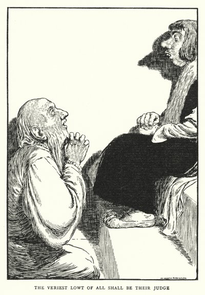 Den lägsta av alla ska vara deras domare (litho) av William Heath Robinson