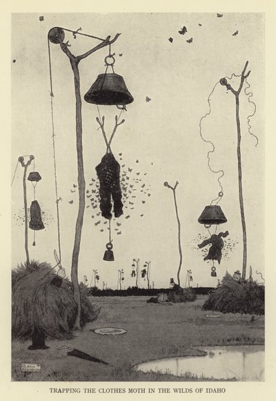 Att fånga klädmalet i Idahos vildmark av William Heath Robinson