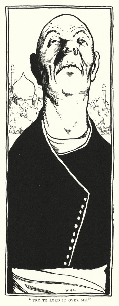 "Försök att behärska mig" (gravyr) av William Heath Robinson