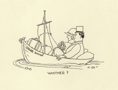 Vart ska du, gift par som ger dig ut på det gifta livets hav? av William Heath Robinson