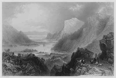 Närmar dig Killarney från Kenmare Road (gravyr) av William Henry (after) Bartlett