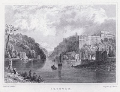 Clifton (gravyr) av William Henry (after) Bartlett