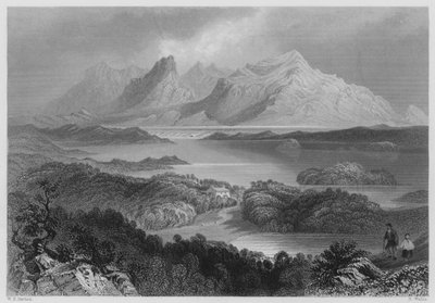 Garromin, Connemara (gravyr) av William Henry (after) Bartlett