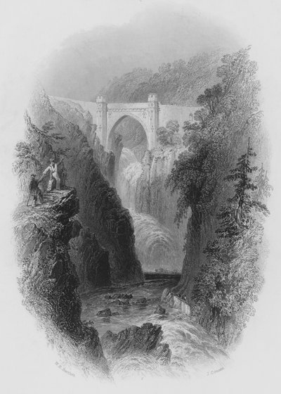 Phoul a Phuca (gravyr) av William Henry (after) Bartlett