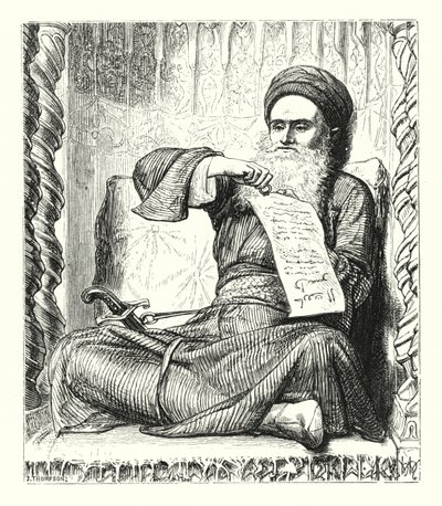Minnen från de arabiska nätterna (gravyr) av William Henry (after) Hunt