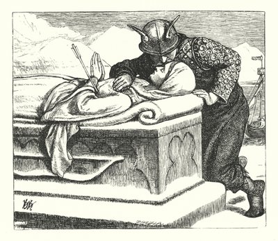 The Ballad of Oriana (gravyr) av William Henry (after) Hunt