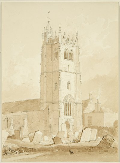 Bitton Church, Gloucestershire av William Henry Bartlett