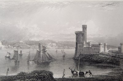 Black Rock Castle, nära Cork, Irland, 1830-talet av William Henry Bartlett