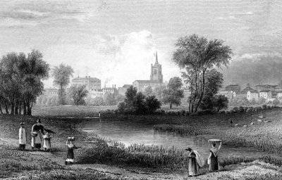 Chelmsford, Essex, graverad av John Rogers, 1831 av William Henry Bartlett