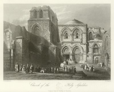 Heliga gravens kyrka, Jerusalem av William Henry Bartlett