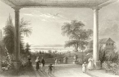 Staden och Bodensjön, från slottet Wolfsberg av William Henry Bartlett
