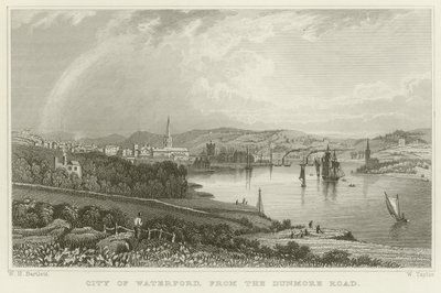 Staden Waterford av William Henry Bartlett