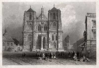 Regensburgs kupol. (gravyr, ca 1830) av William Henry Bartlett