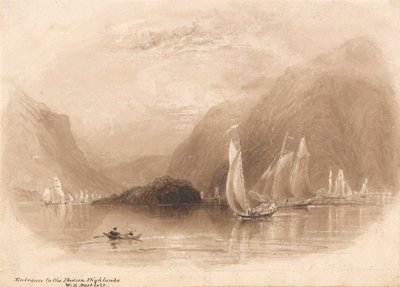 ハドソン ハイランドへの入り口 av William Henry Bartlett