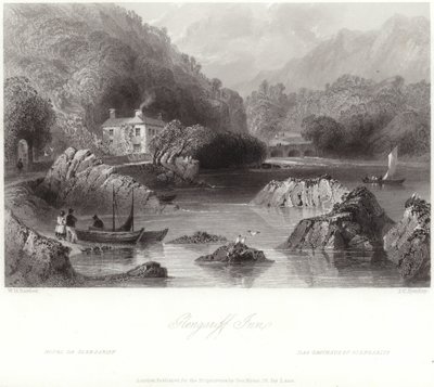 Glengariff Inn i County Cork av William Henry Bartlett