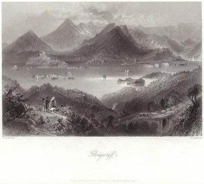 Glengariff i County Cork av William Henry Bartlett