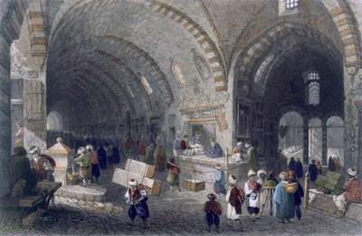 Great Avenue i Tchartchi, ca 1850 (färgad akvatint) av William Henry Bartlett