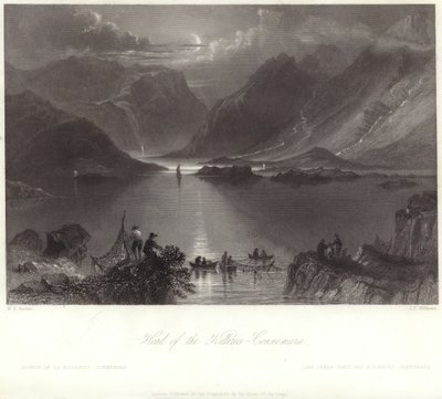 Chef för Killeries, Connemara av William Henry Bartlett