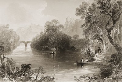 Killarney, Old Weir Bridge, County Killarney, Irland, från 