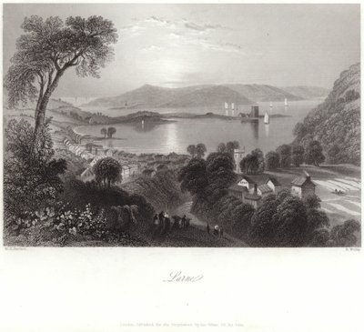Larne i länet Antrim av William Henry Bartlett