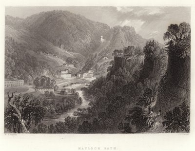 Matlock Bath av William Henry Bartlett