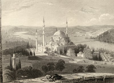 Moské och grav av Suleiman, från Seraskier
