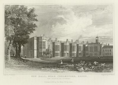 New Hall, nära Chelmsford, Essex, nu ockuperat som ett nunnekloster av William Henry Bartlett