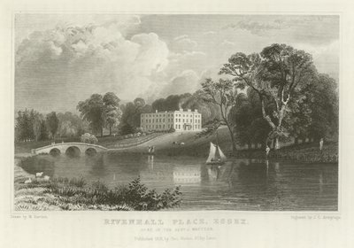 Rivenhall Place, Essex, säte för pastor J Western av William Henry Bartlett